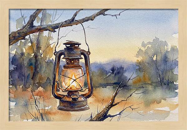 Lantern Light At Dusk