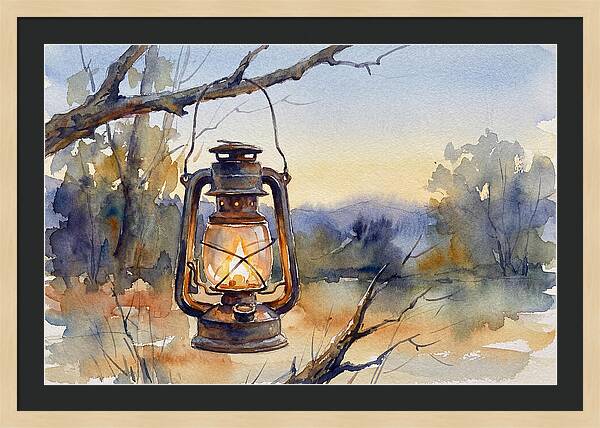 Lantern Light At Dusk