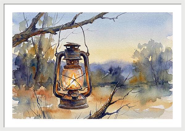 Lantern Light At Dusk
