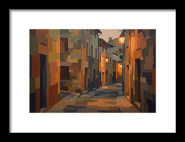 Lantern Lit Stone Alley