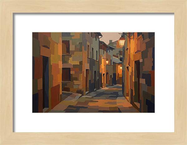 Lantern Lit Stone Alley