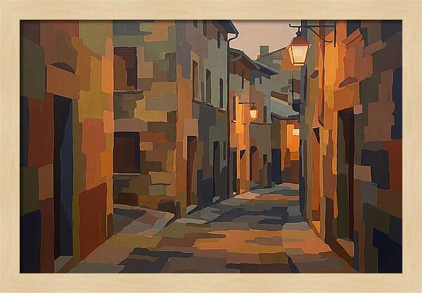 Lantern Lit Stone Alley