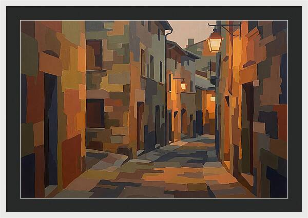 Lantern Lit Stone Alley