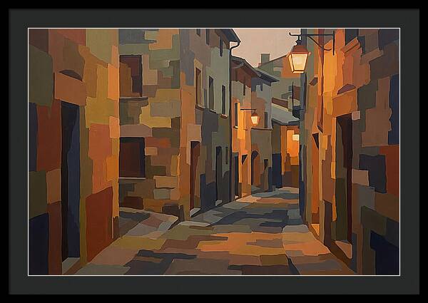 Lantern Lit Stone Alley