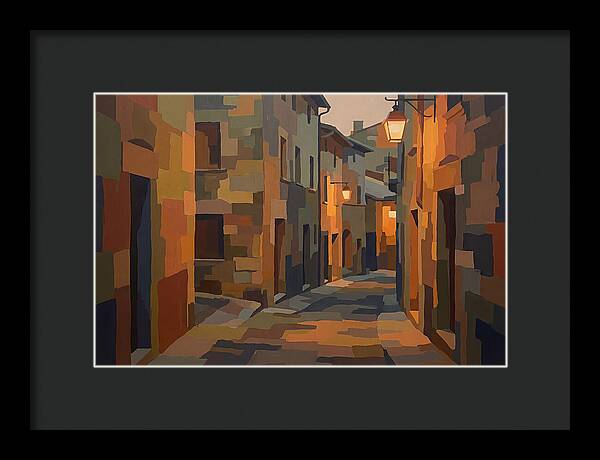Lantern Lit Stone Alley