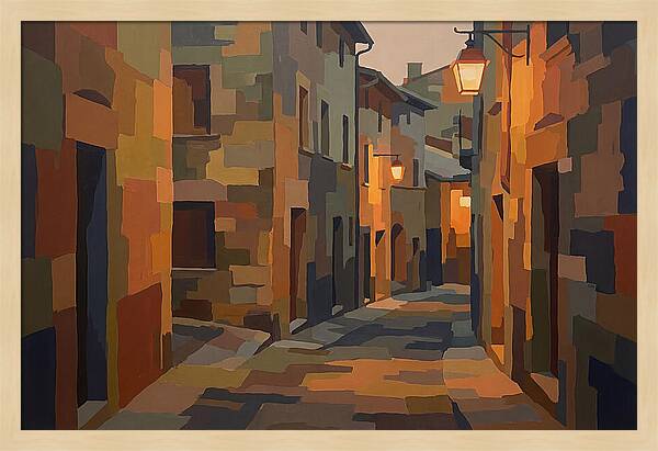 Lantern Lit Stone Alley