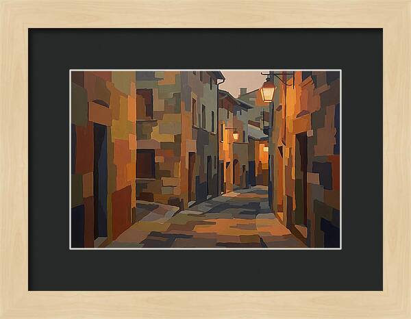 Lantern Lit Stone Alley