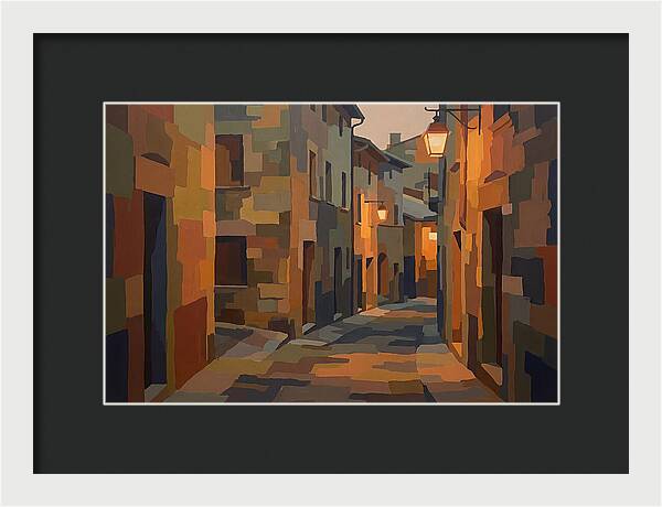 Lantern Lit Stone Alley