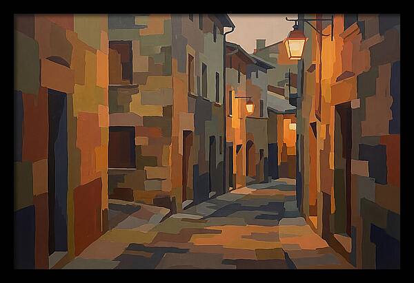Lantern Lit Stone Alley