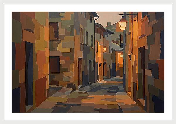 Lantern Lit Stone Alley