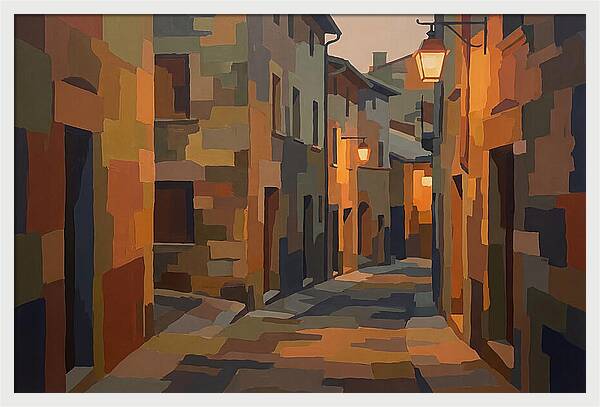 Lantern Lit Stone Alley