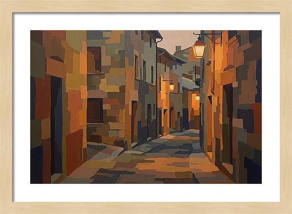 Lantern Lit Stone Alley