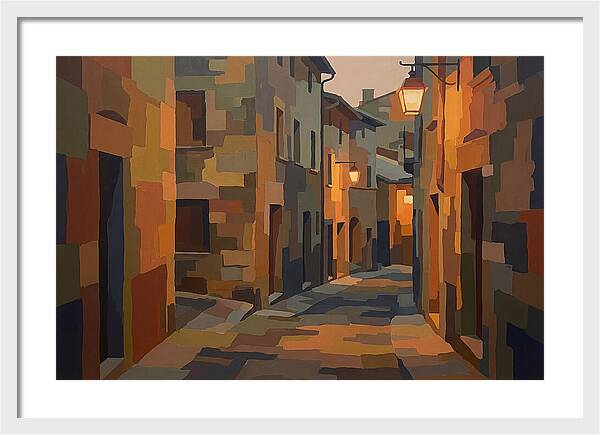 Lantern Lit Stone Alley