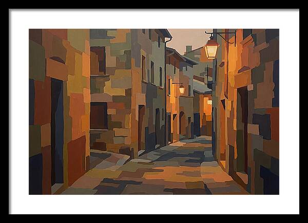Lantern Lit Stone Alley