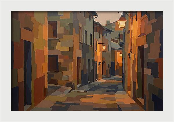 Lantern Lit Stone Alley