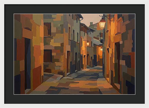 Lantern Lit Stone Alley