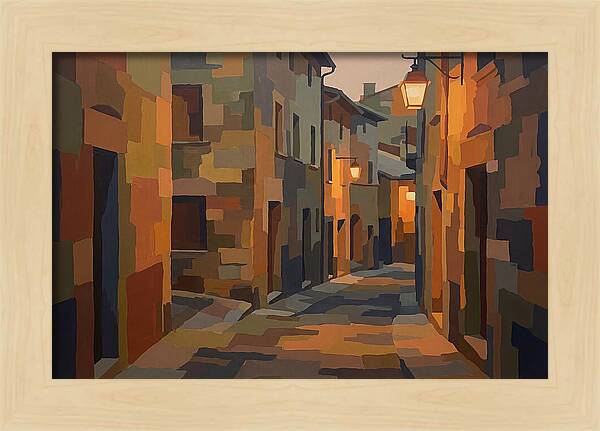 Lantern Lit Stone Alley