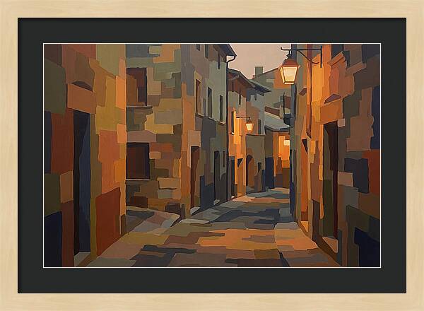 Lantern Lit Stone Alley