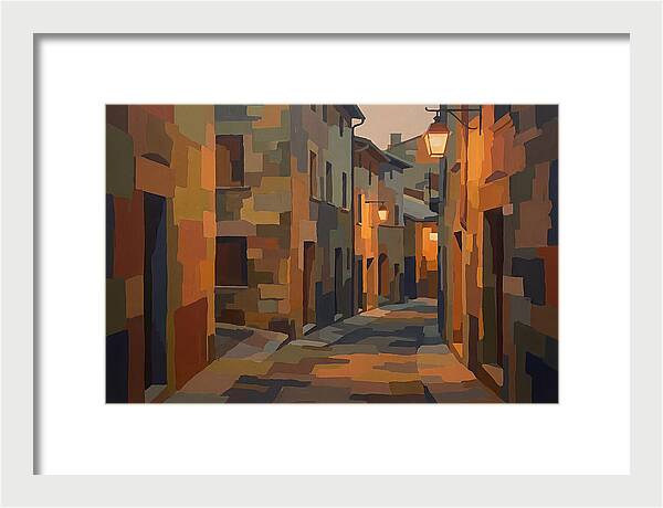 Lantern Lit Stone Alley