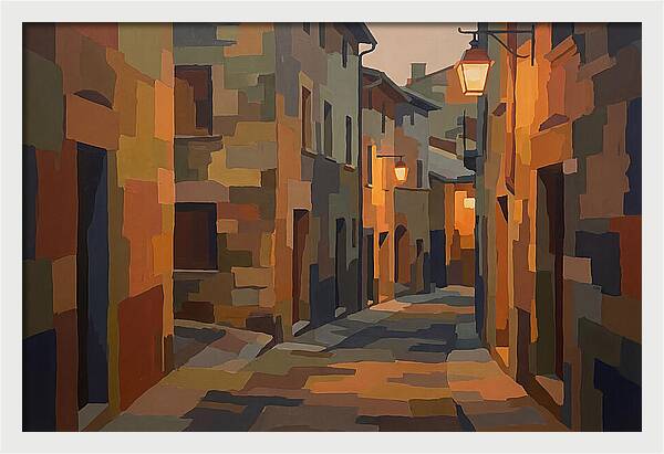 Lantern Lit Stone Alley