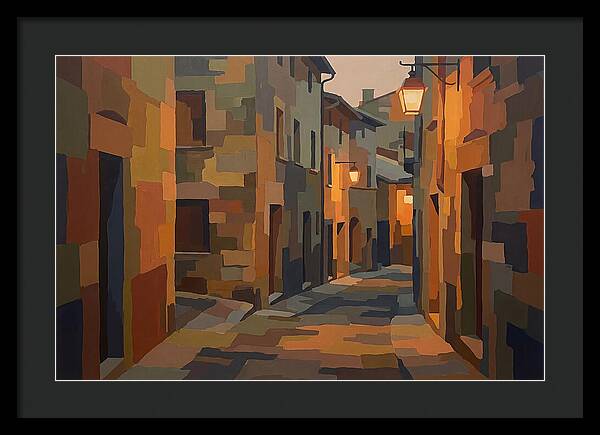 Lantern Lit Stone Alley