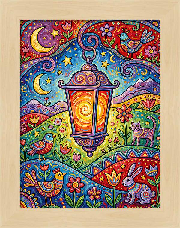 Lanterns In A Whimsical Landscape