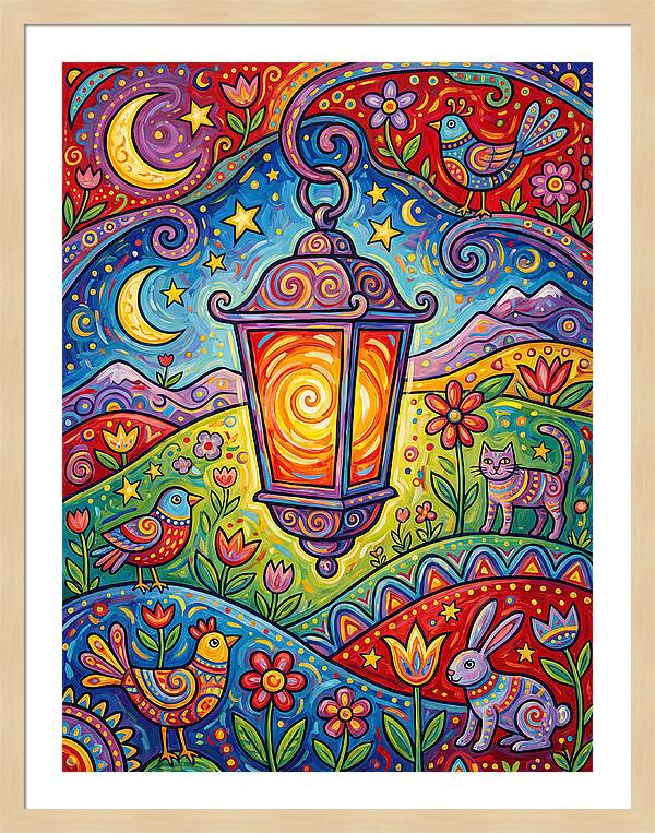 Lanterns In A Whimsical Landscape