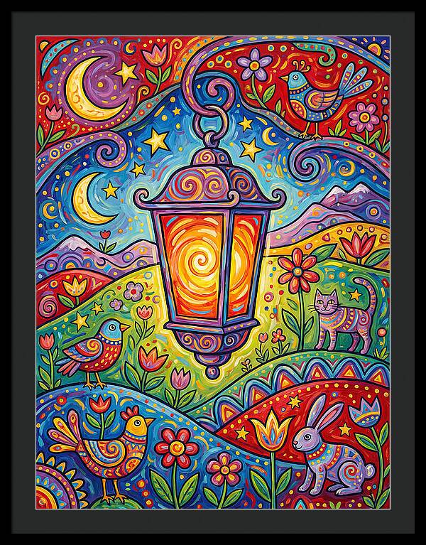 Lanterns In A Whimsical Landscape