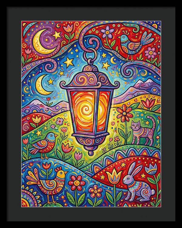 Lanterns In A Whimsical Landscape
