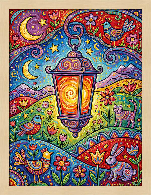 Lanterns In A Whimsical Landscape