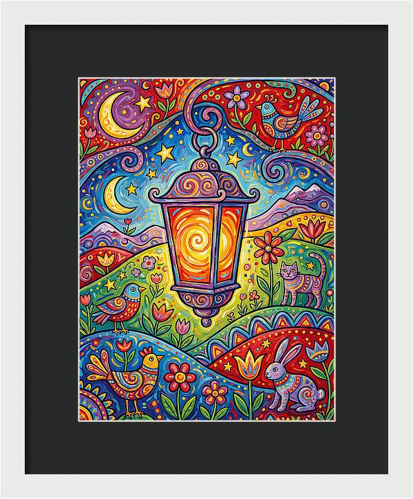 Lanterns In A Whimsical Landscape