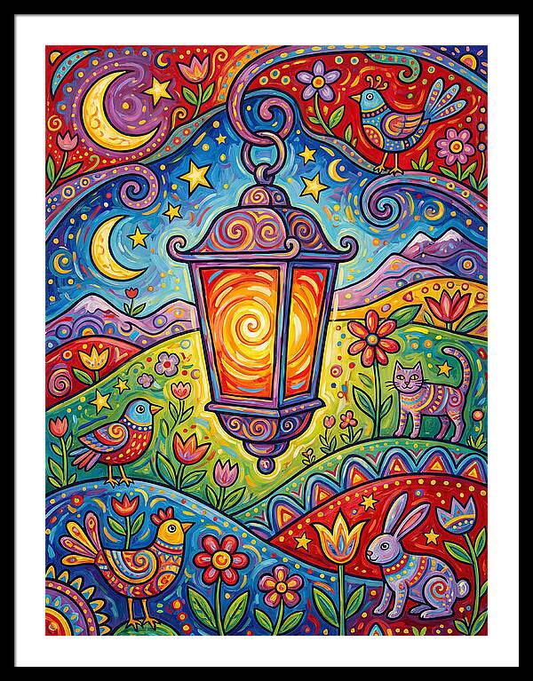Lanterns In A Whimsical Landscape