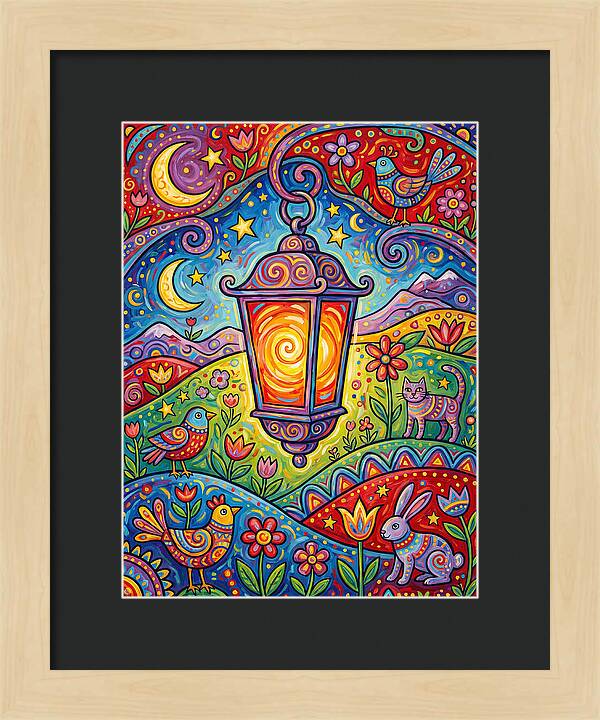 Lanterns In A Whimsical Landscape