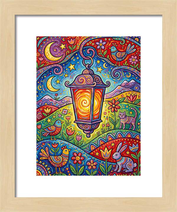 Lanterns In A Whimsical Landscape