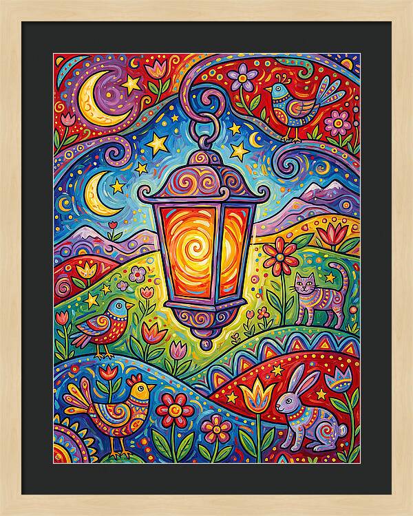 Lanterns In A Whimsical Landscape
