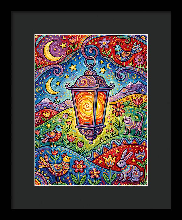Lanterns In A Whimsical Landscape