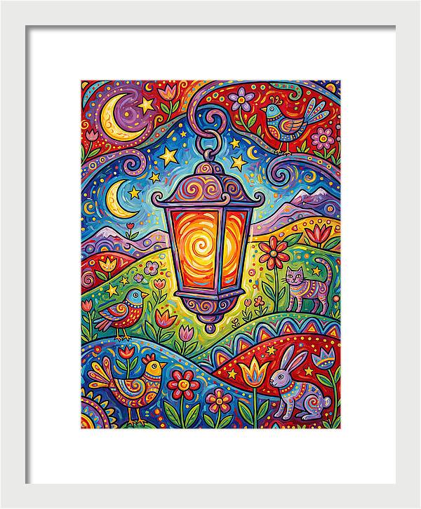 Lanterns In A Whimsical Landscape