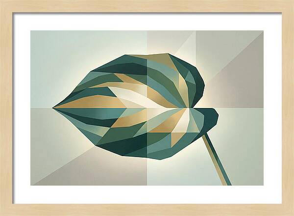 Large Green Hosta Leaf