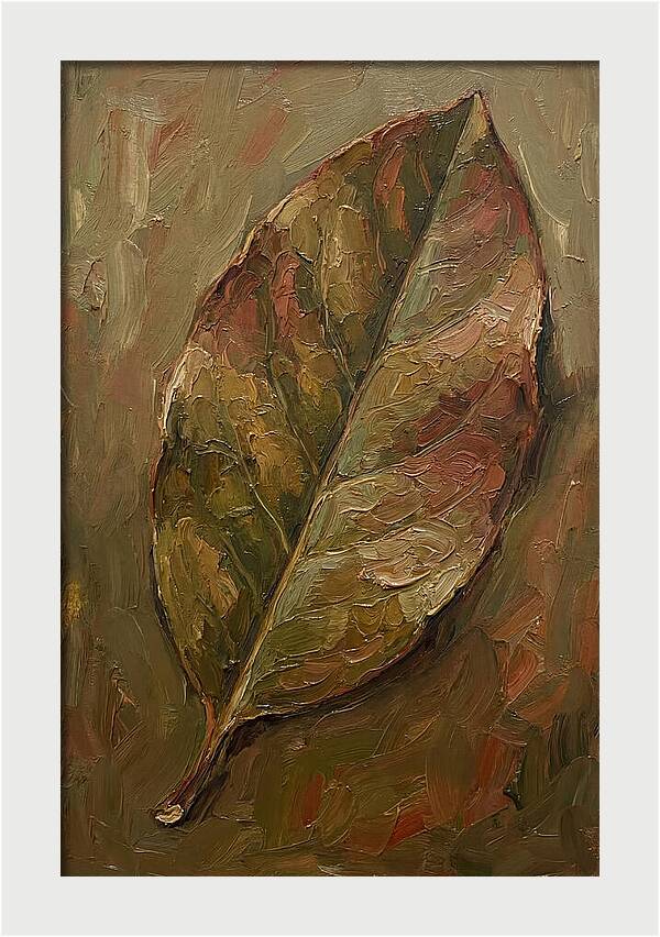 Large Rhododendron Leaf