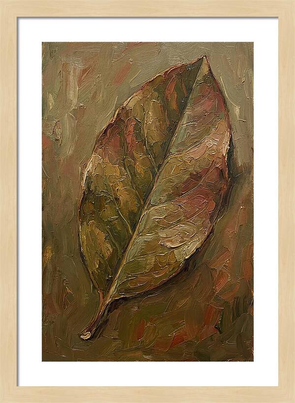 Large Rhododendron Leaf