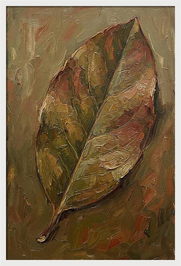 Large Rhododendron Leaf