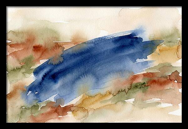 Large Scale Brushstroke In Deep Ultramar