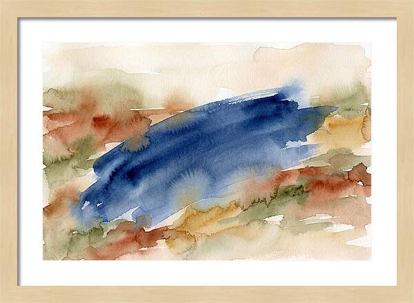 Large Scale Brushstroke In Deep Ultramar