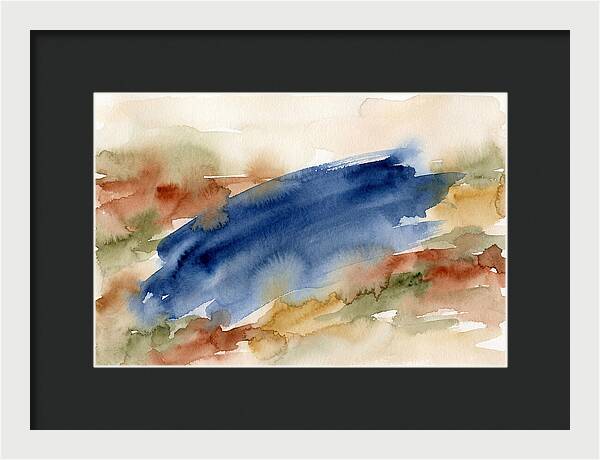 Large Scale Brushstroke In Deep Ultramar