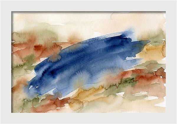 Large Scale Brushstroke In Deep Ultramar
