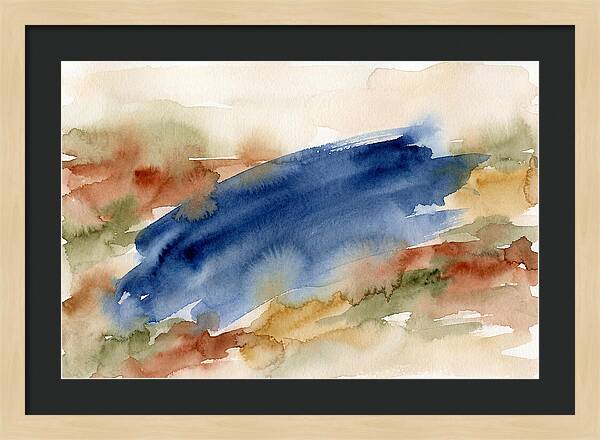Large Scale Brushstroke In Deep Ultramar