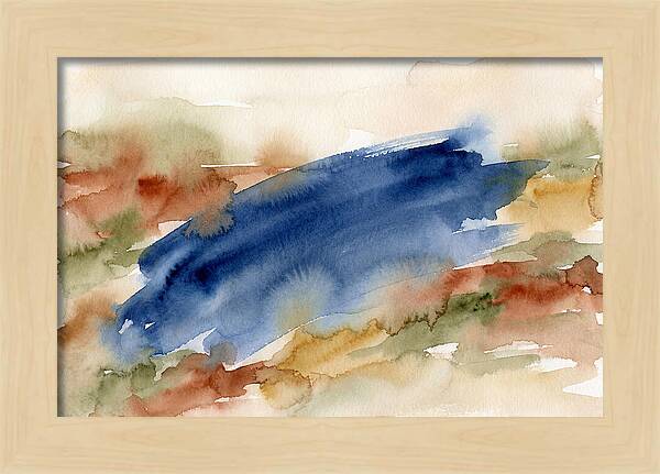 Large Scale Brushstroke In Deep Ultramar