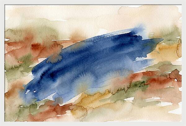 Large Scale Brushstroke In Deep Ultramar