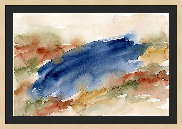 Large Scale Brushstroke In Deep Ultramar
