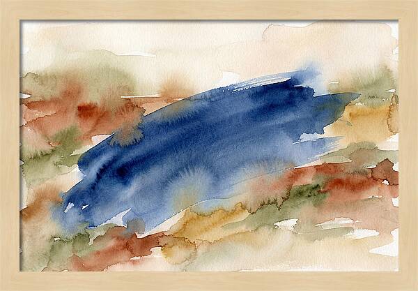 Large Scale Brushstroke In Deep Ultramar